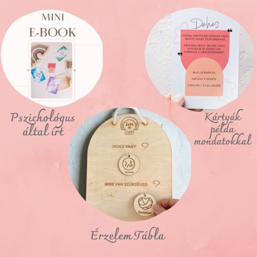Érzelem tábla & MINI kártyák + e-book csomagkedvezménnyel