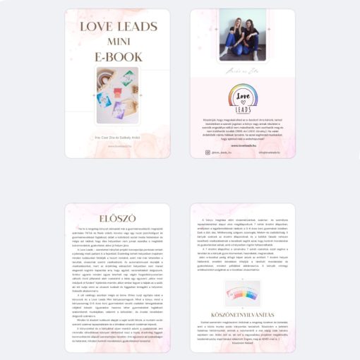 Love Leads MINI kártyák és e-book csomag